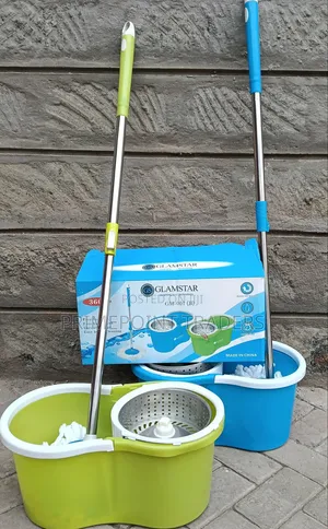 Heavy-Duty Metallic Spin Mop – Easy Efficient Floor Cleaning