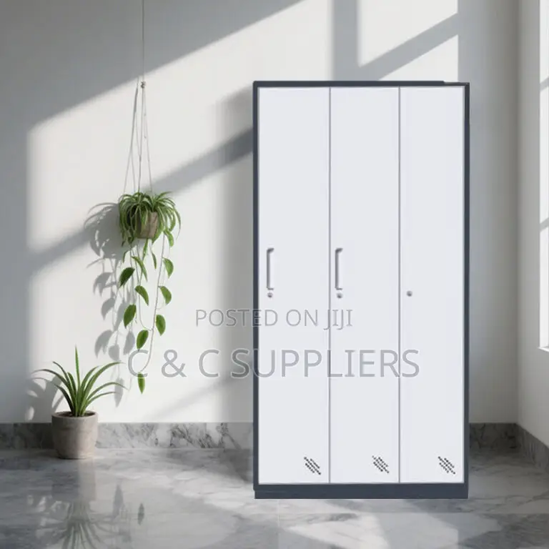 3-Door Metallic Filling Cabinet.