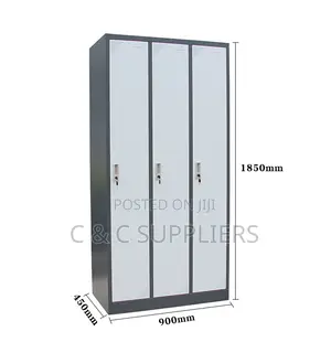 3-Door Metallic Filling Cabinet.