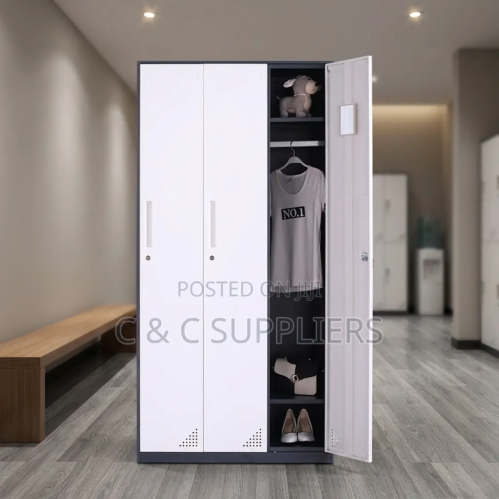 3-Door Metallic Filling Cabinet.