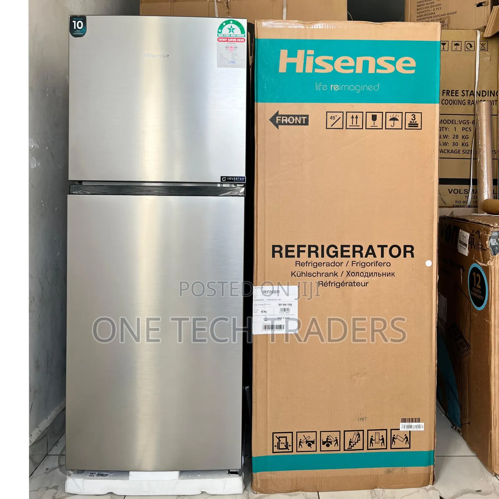 Hisense 203L No Frost Fridge With Inverter Compressor
