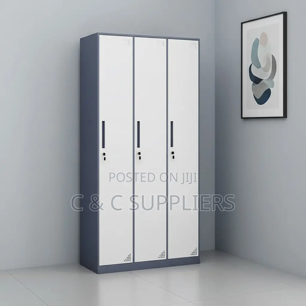 3-Door Metallic Filling Cabinet.