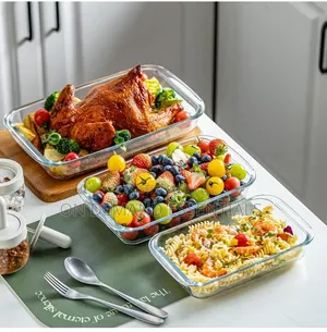 3pcs Glass Oven Trays