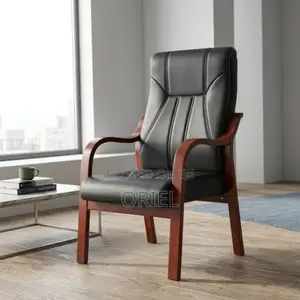 Office Chair Mahogany Frame Office Leather Chair