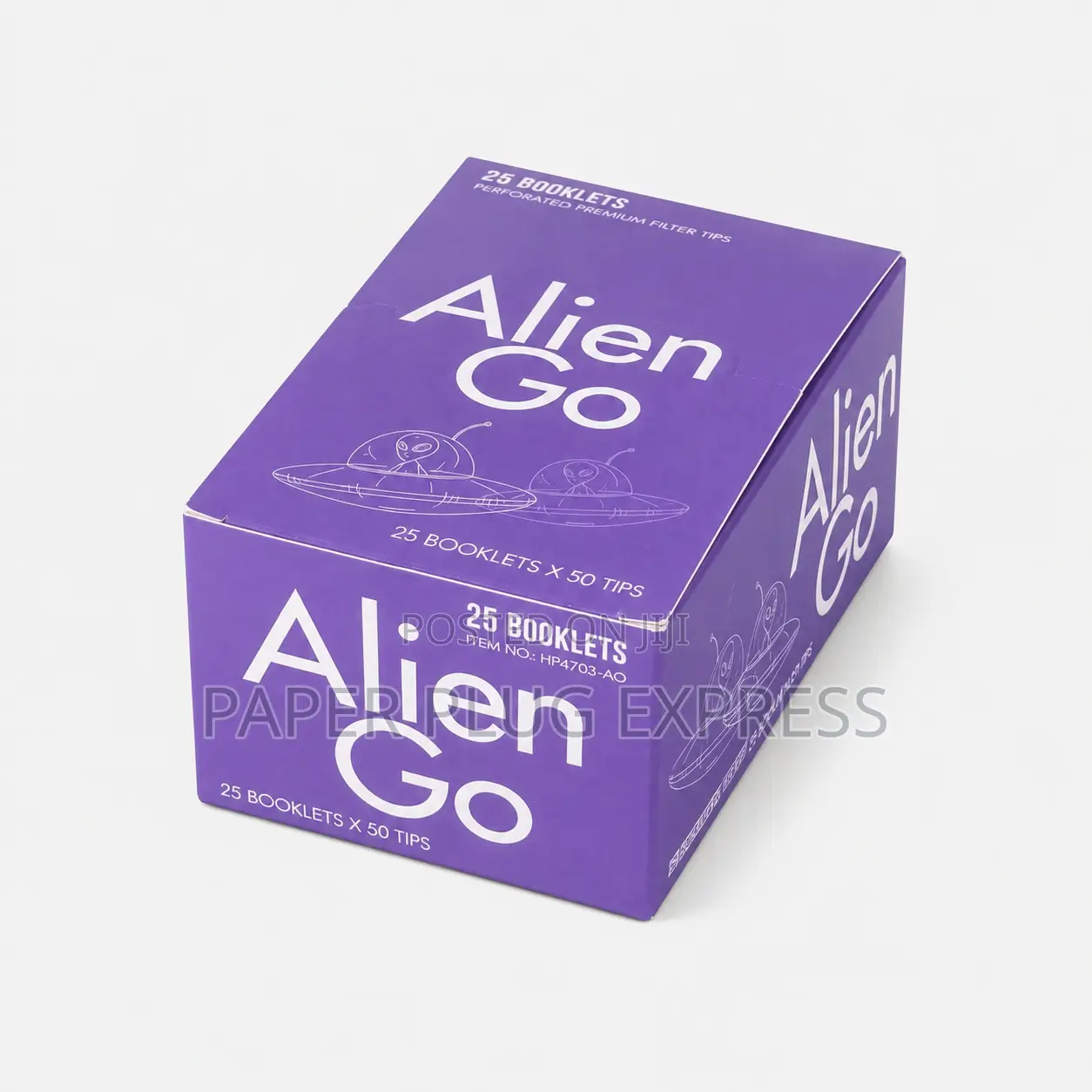 Alien Go Purple Perforated Rolling Filter Tips – 50 Tips | Box of 25