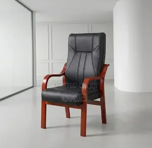 Office Chair Mahogany Frame Office Leather Chair