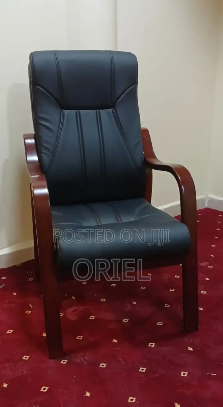 Office Chair Mahogany Frame Office Leather Chair