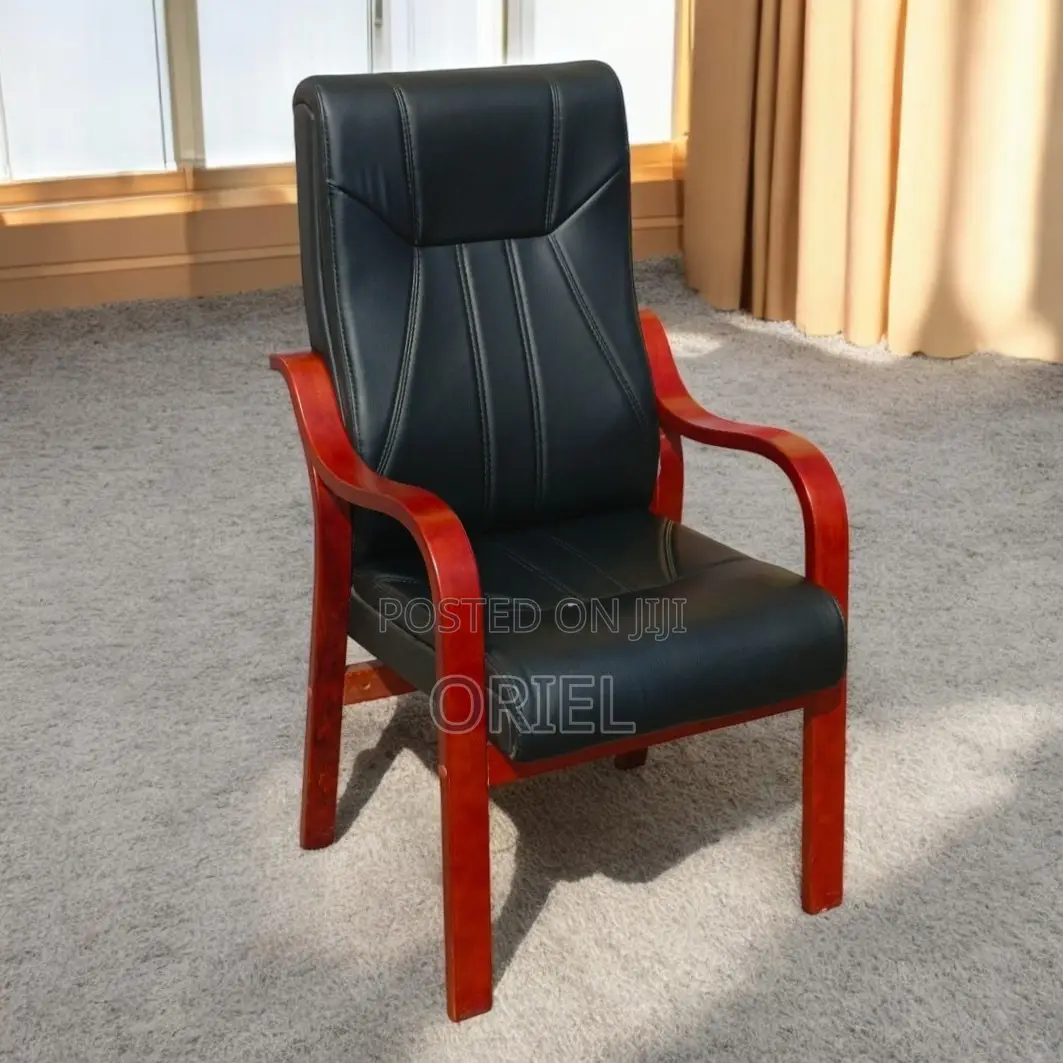 Office Chair Mahogany Frame Office Leather Chair