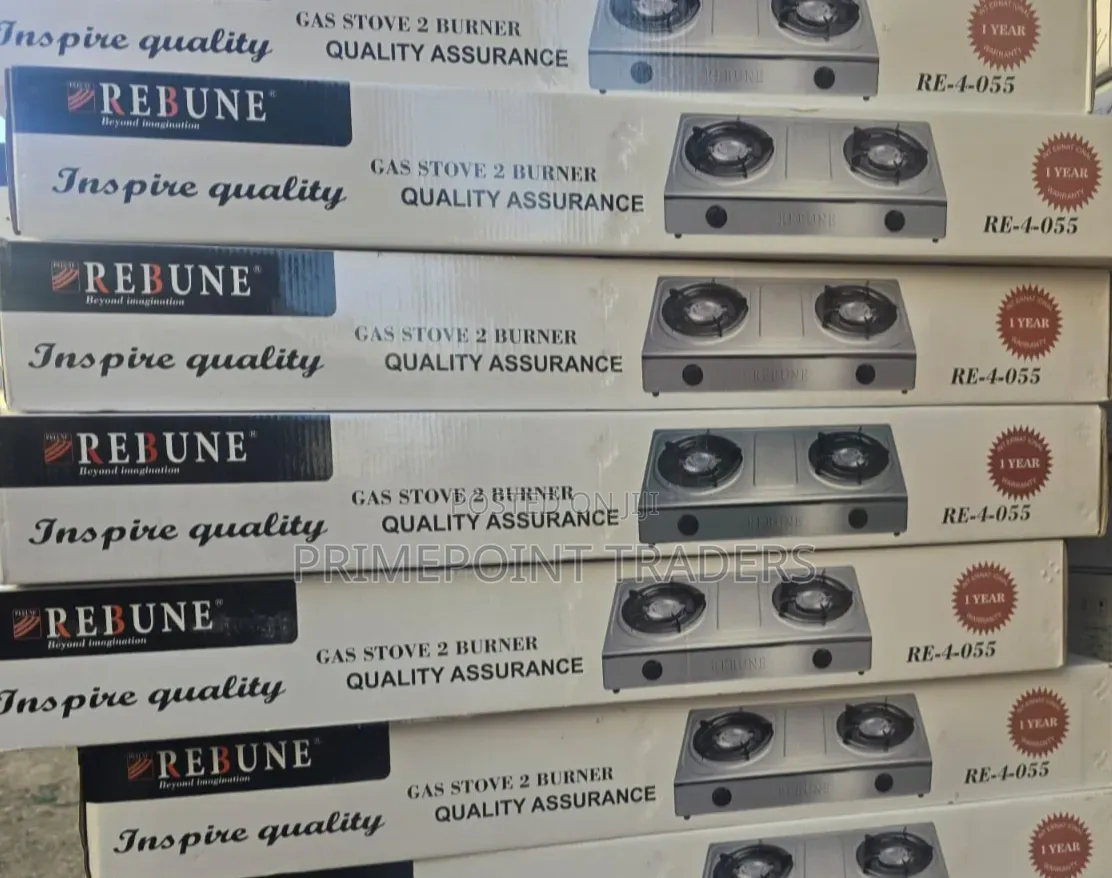Rebune Double Burner Gas Cooker – Compact Efficient