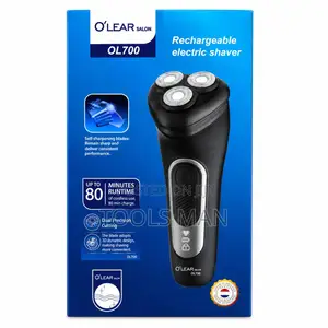 Smoother Electric Shaver O'LEAR OL700 Rechargeable 3-Head Shaving