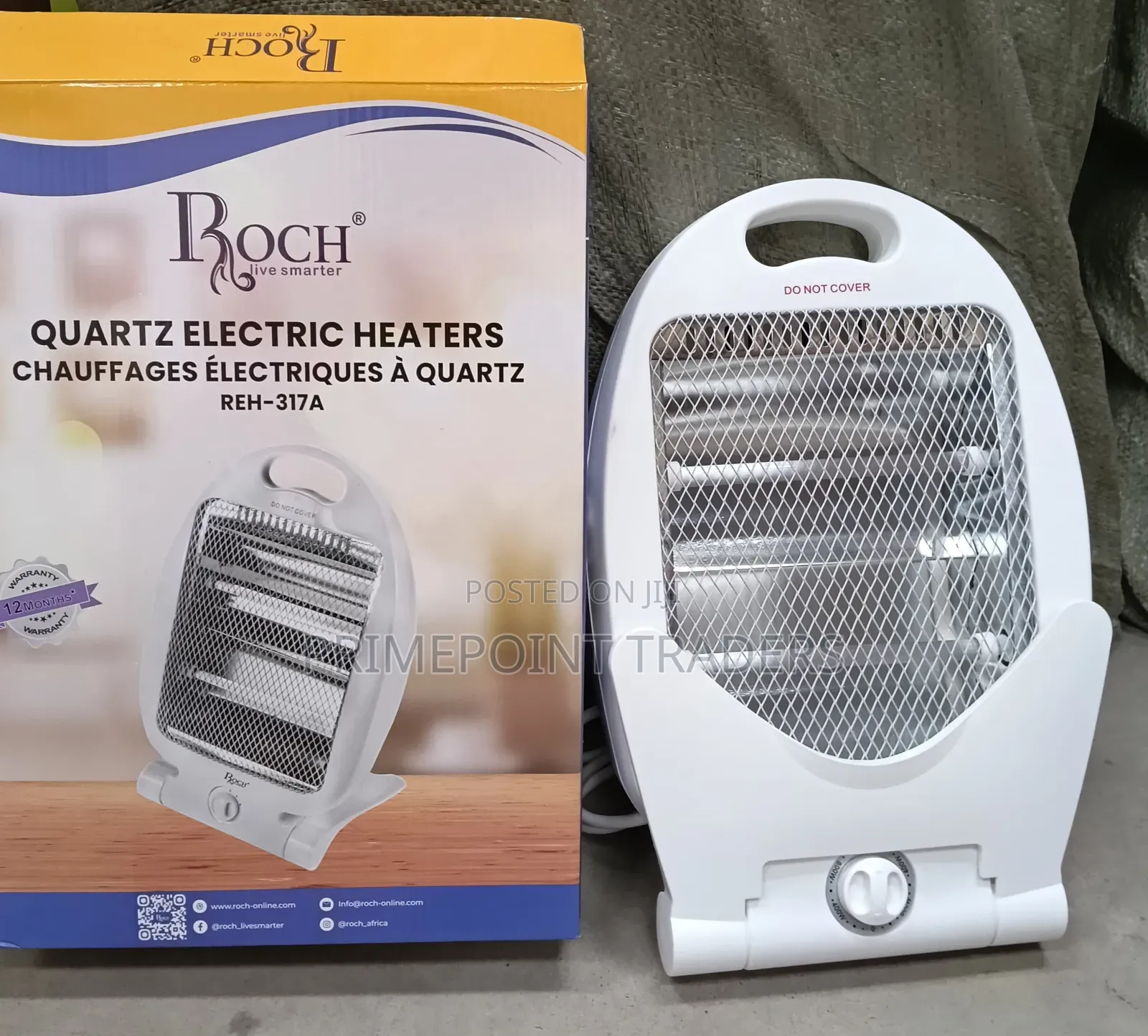 Roch Quartz Room Heater – Compact Powerful Warmth
