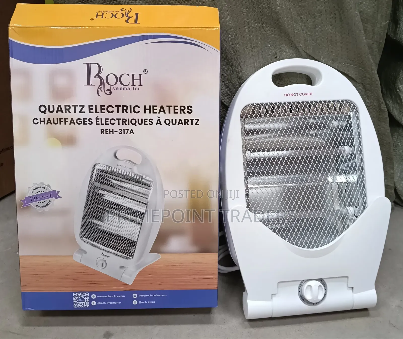Roch Quartz Room Heater – Compact Powerful Warmth