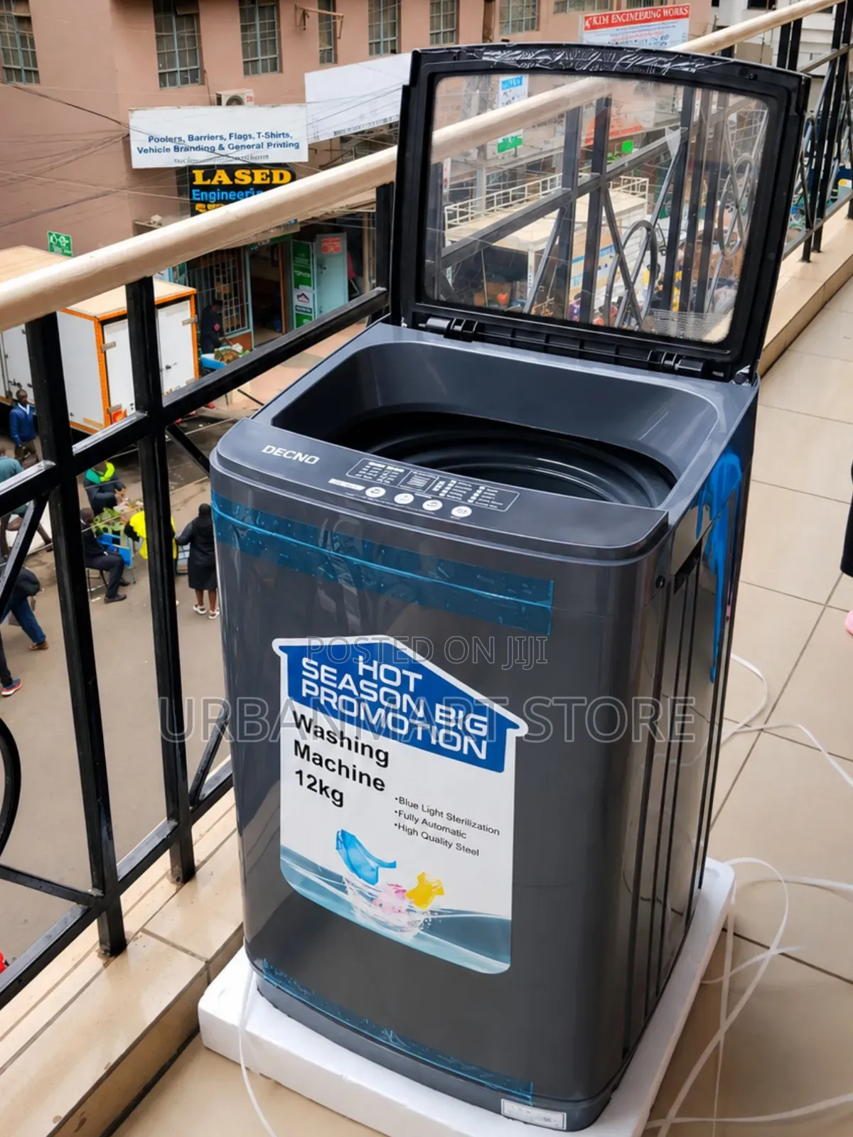 Decho 12KG Automatic Washer – Powerful Wash Spin