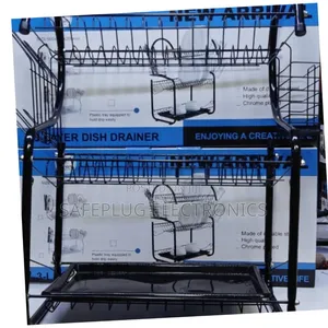 3-Tier Dish Rack With Drainer