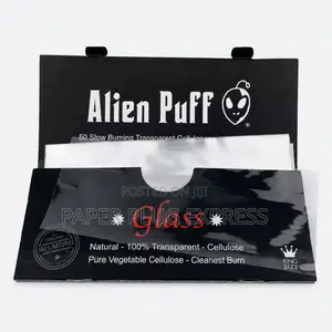 Alien Puff Glass King Size Transparent Cellulose Rolling Papers