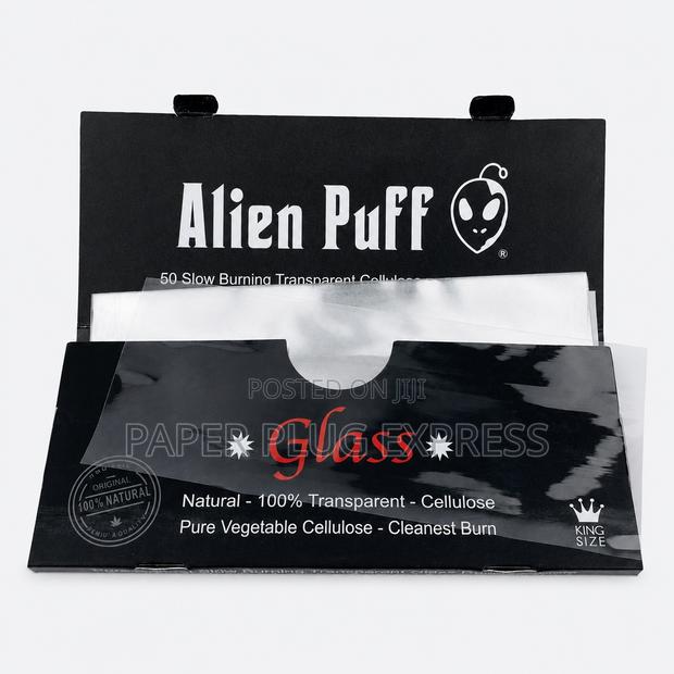 Alien Puff Glass King Size Transparent Cellulose Rolling Papers - thumbnail 2