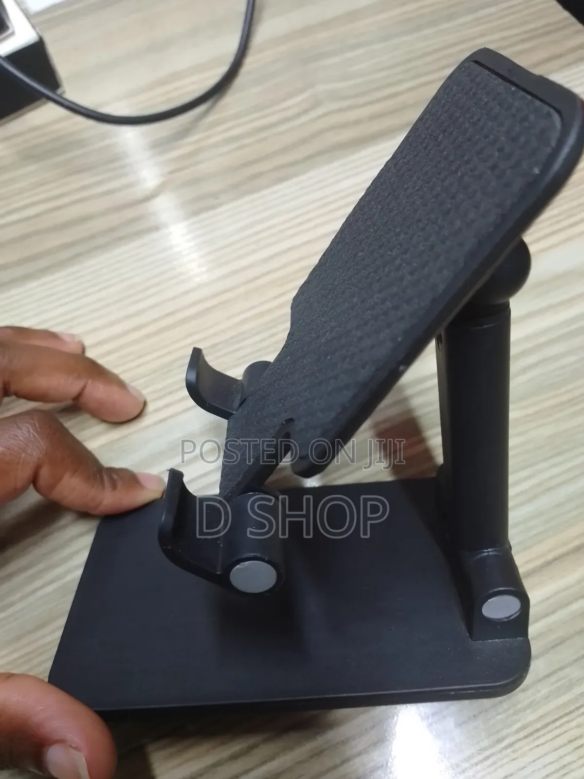 Black Adjustable Phone Stand for Tables