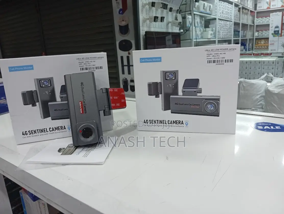 4G LTE UBox Dash Smart Vehicle Security Camera With Mobile App