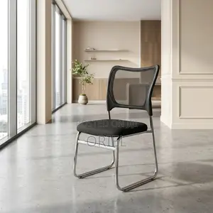 Office Chair : Armless Ergonomic Mesh Office Waiting Chair