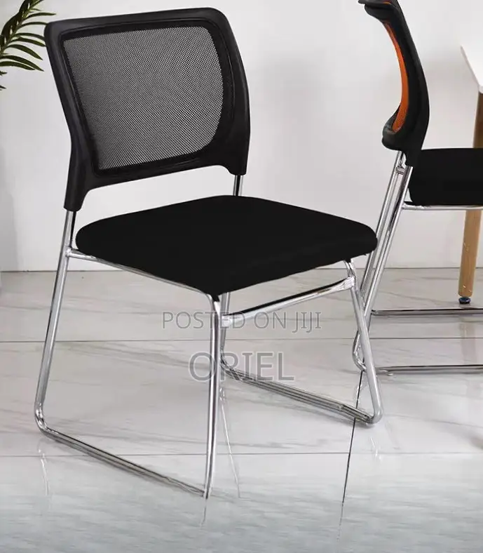 Office Chair : Armless Ergonomic Mesh Office Waiting Chair