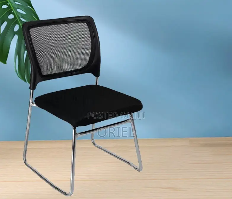Office Chair : Armless Ergonomic Mesh Office Waiting Chair