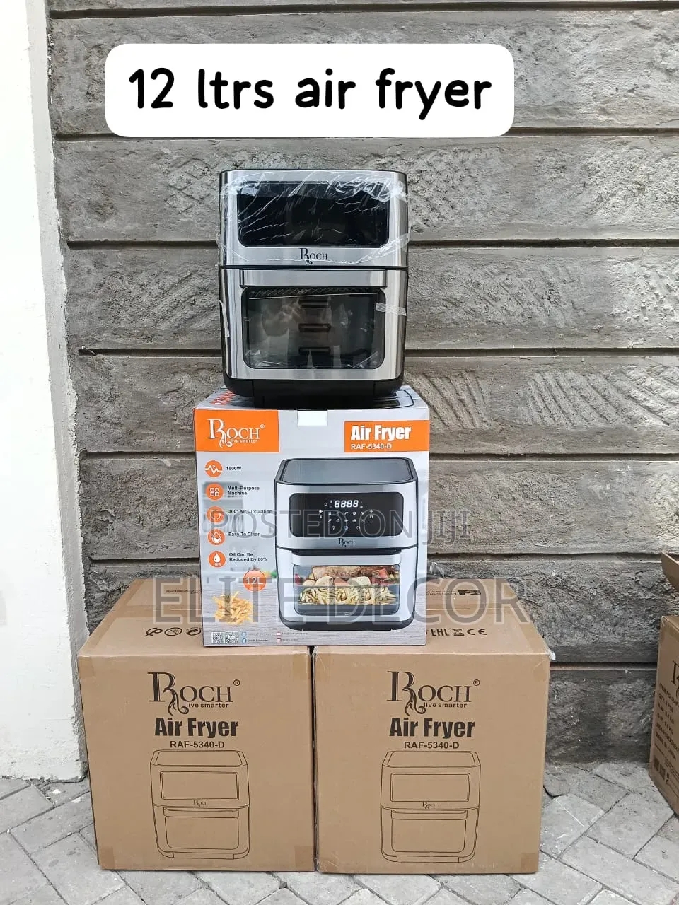 Roch 12L Digital Air Fryer With Grill