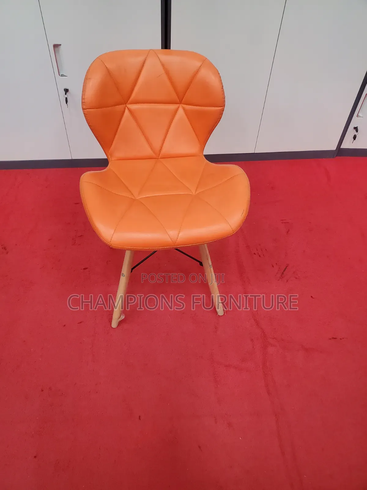 Modern Orange Accent Chair