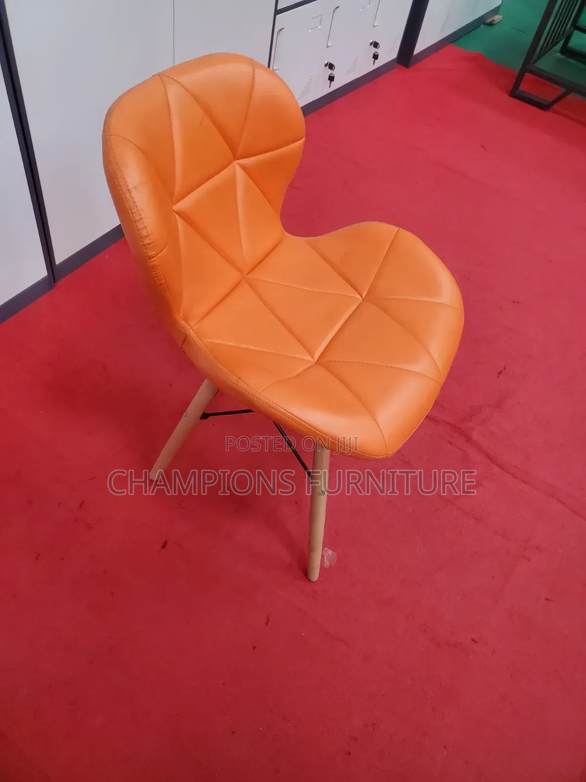 Modern Orange Accent Chair