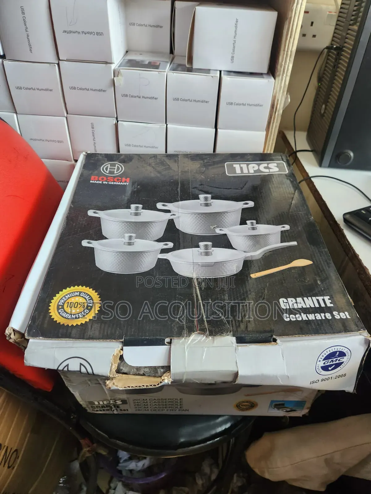 11PCS Granite Cookware Set – Non-Stick Cooking Pots Frying Pan