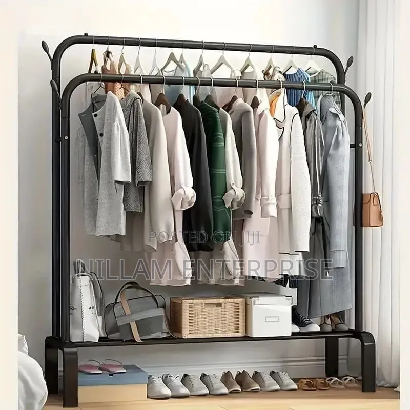 Double Pole Clothes Organizer