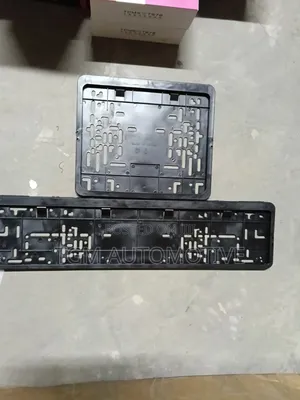 License Plate Holder Black Fiber Number Plate Holder Set