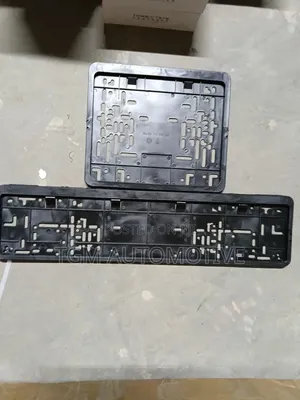 License Plate Holder Black Fiber Number Plate Holder Set