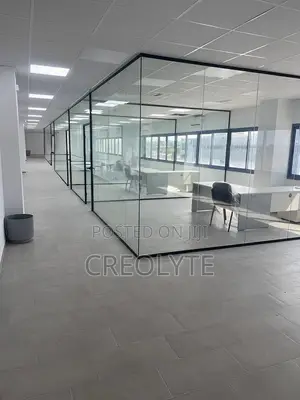 Black Framed Glass Office Partitions – Executive Office Installation