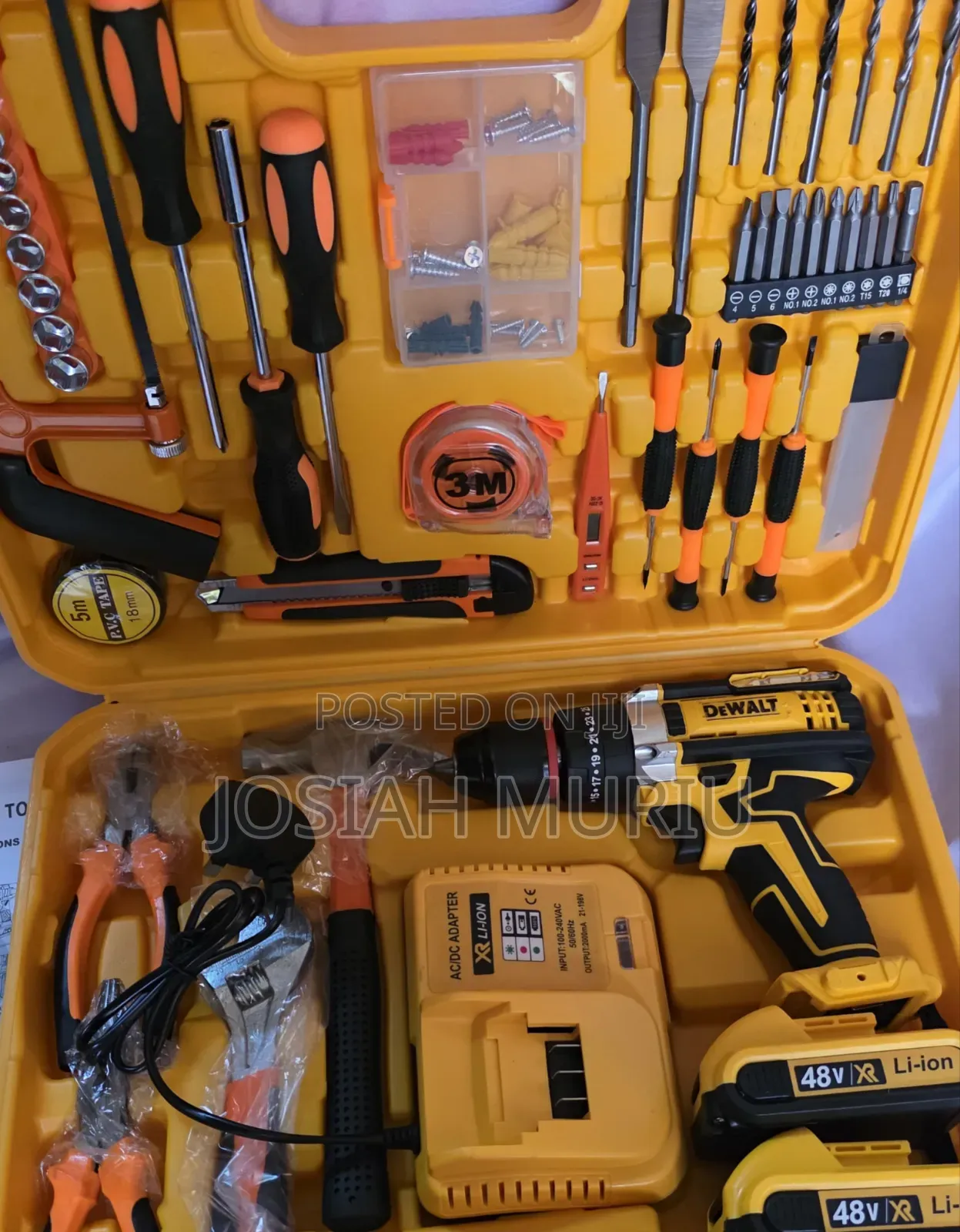 48v Cordless Drill Set With Metal Chunk