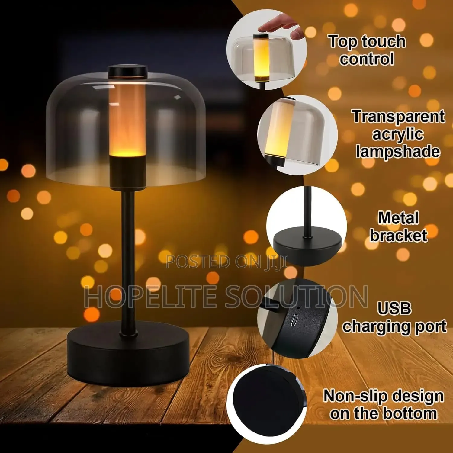 Touch Control Modern Table Lamp