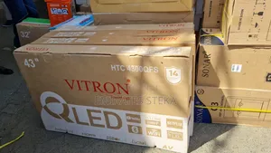 Vitron HTC4300QFS 43 Smart Android TV, 43 Inch QLED TV,