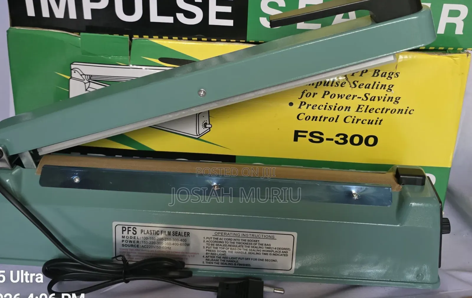 400mm Impulse Sealer