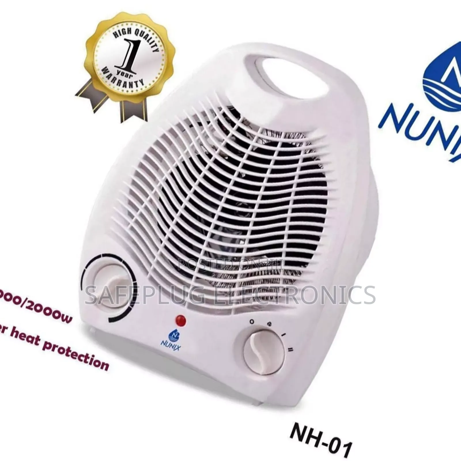 Nunix Portable Fan Heater
