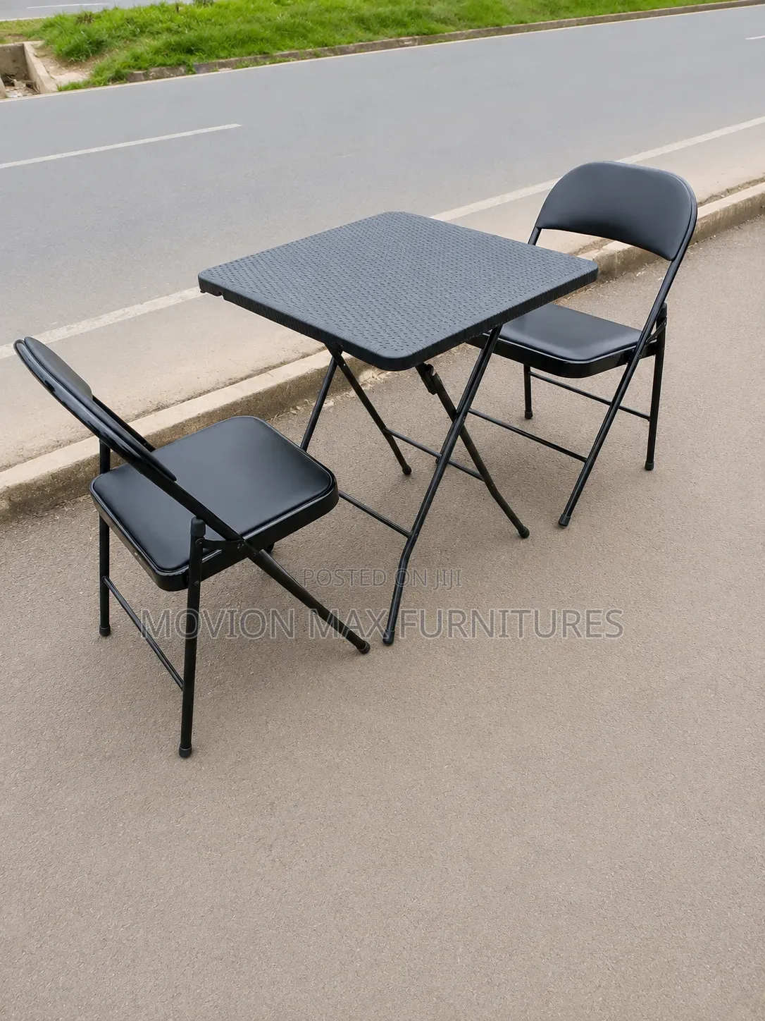 Indoor/Outdoor Black Dinning Set