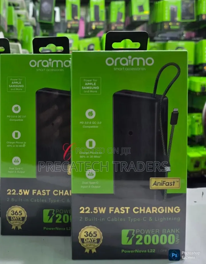 Oraimo Powerbank 20000mAh 22.5W