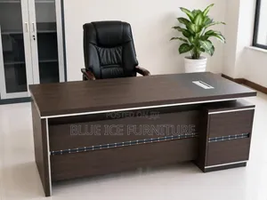 Executive Office Desk With Side Cabinet