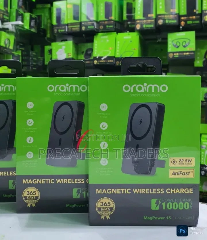 Oraimo Powerbank 10000mAh *Magnetic Wireless* and Wired Power Bank