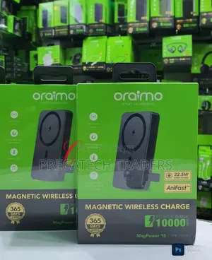 Oraimo Powerbank 10000mAh *Magnetic Wireless* and Wired Power Bank