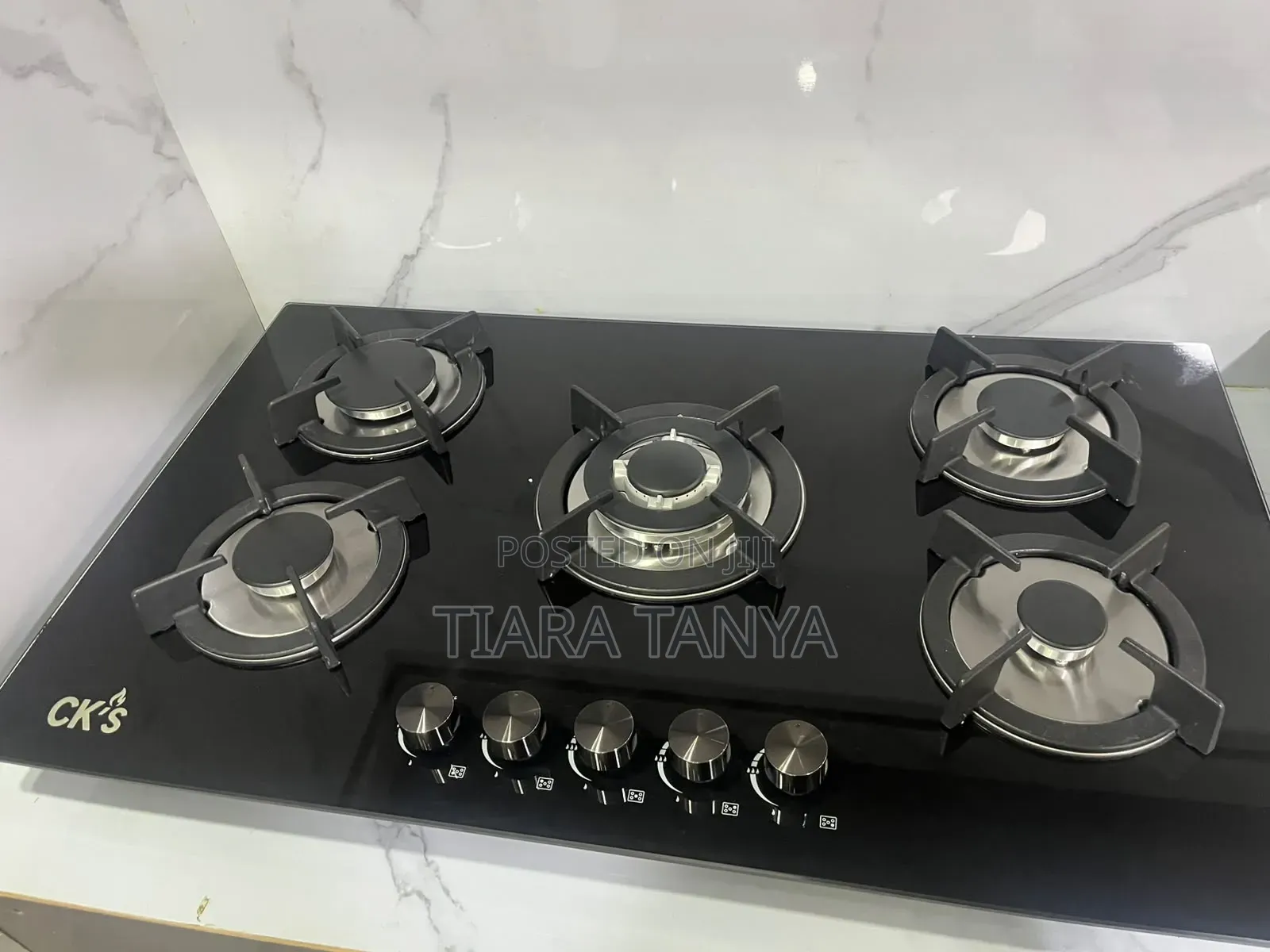 CKS 90cm Gas Hob 5 Gas Glass Hob