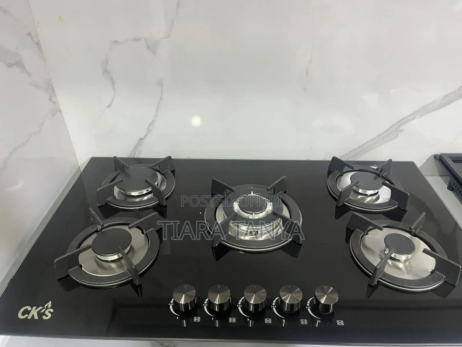 CKS 90cm Gas Hob 5 Gas Glass Hob