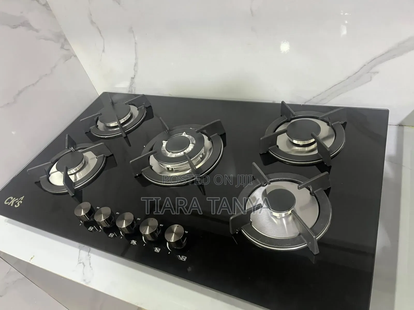 CKS 90cm Gas Hob 5 Gas Glass Hob
