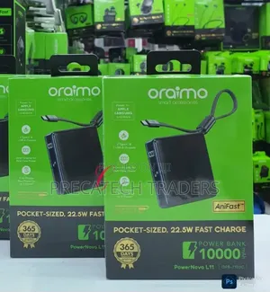 Oraimo Powerbank 22.5W 10000mAh* Pocket Sized Fast Charging Power Bank