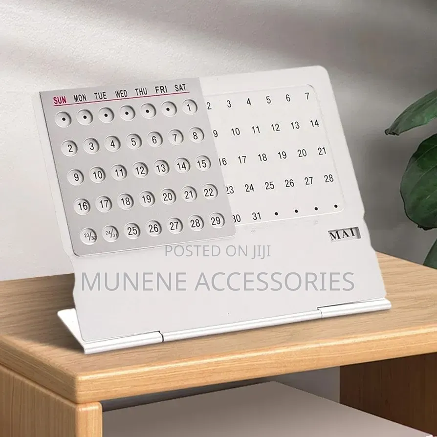 Perpetual Desk Calendar, Stand Up Calendar, Desktop Calendar