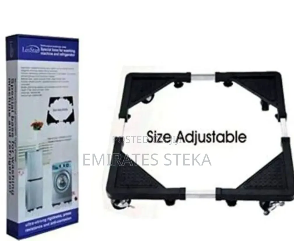 Fridge Stand Mobile Base With 4 Lock Wheels Washing Machine Stand