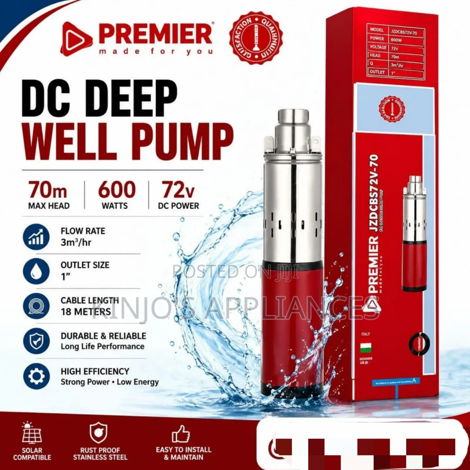 Premier Dc Deep Well Pump